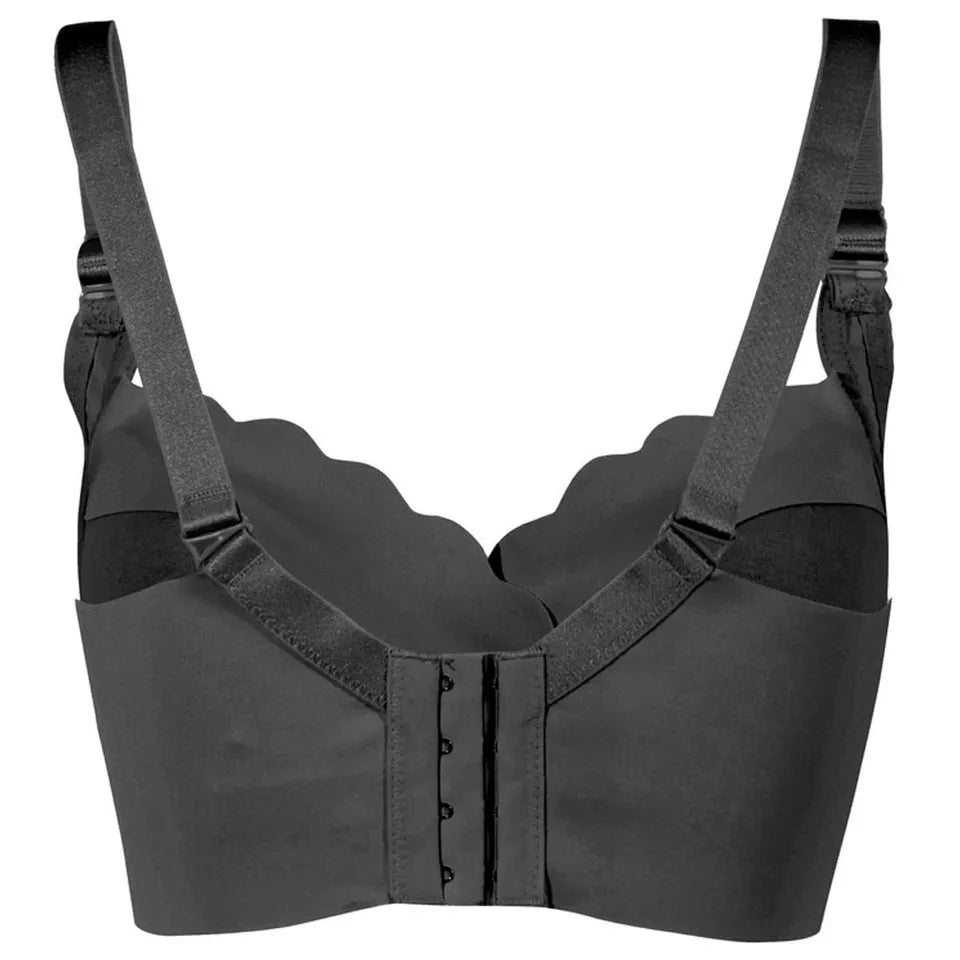 Okus - Elegant Seamless Maternity & Nursing Bra - Black Pack of 3